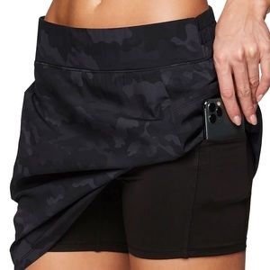 RBX Active Skorts - Black Camo, size large (12-14)